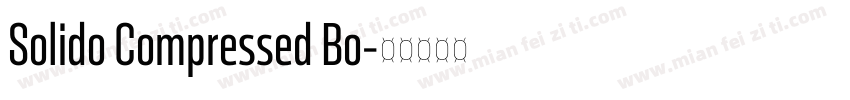 Solido Compressed Bo字体转换
